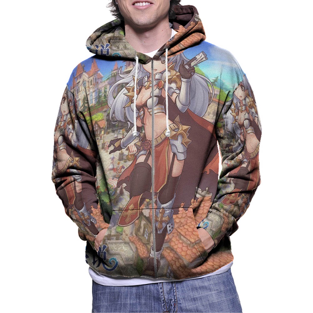 Jaket Hoodie Ragnarok M Eternal Love SKU-7434107921990 Hoodie Zipper (Ritsleting) Hoodie Fullprint B