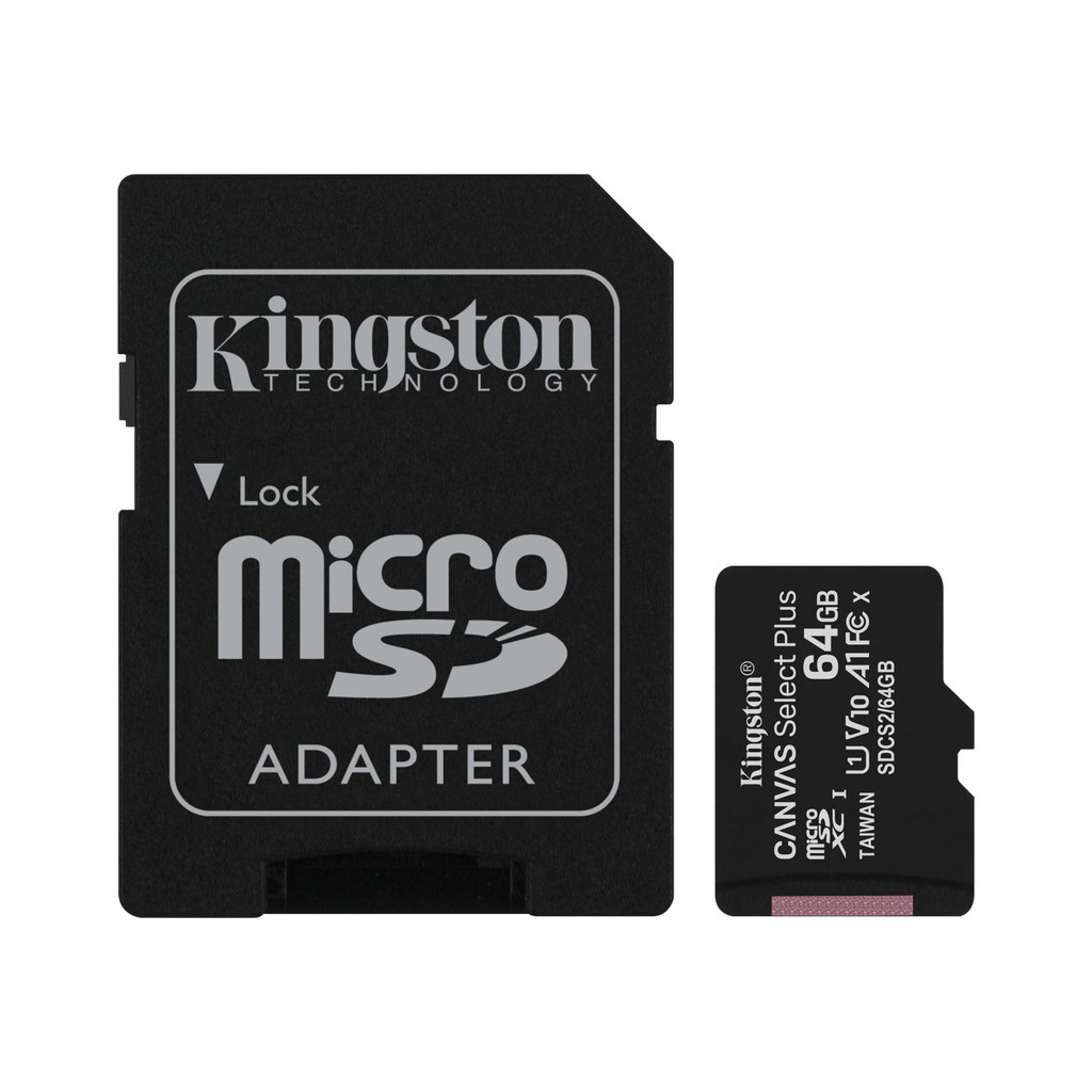 Kingston Canvas Select Plus MicroSD 100MB/s Card SDCS2 Memory Card (16GB / 32GB / 64GB / 128GB)