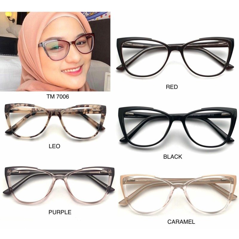 frame kacamata cat eye wanita