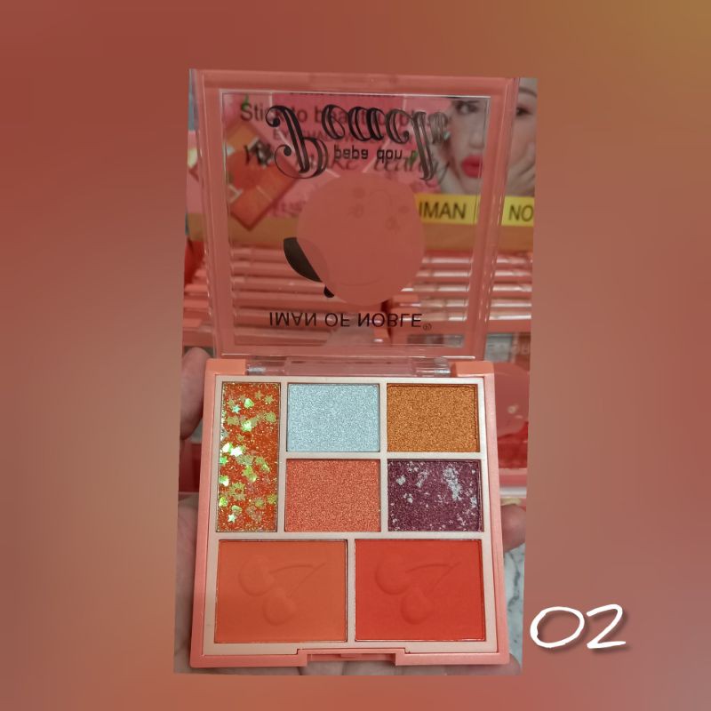 PROMO EYESHADOW IMAN OF NOBLE PALLETE JUST PEACHY 6671 / 6658-10