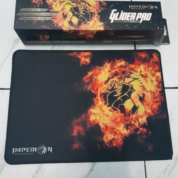 Imperion Glider Pro Gaming Mousepad Speed Halus 20cm X 35cm