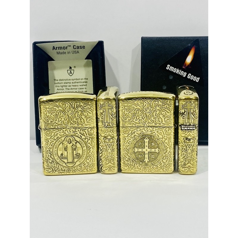 Original Zippo Constantine Benedic Armor 5 Sides