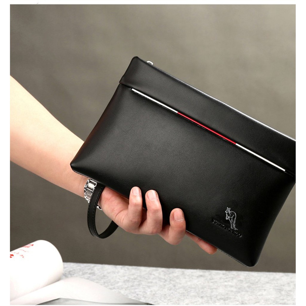 Dompet Handbag Pria - Dompet Tas Clutch Pria Simple Casual Fashion Accessories Dompet Genggam Pesta Kerja dan hangout