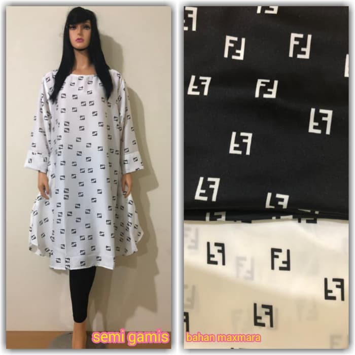 Gamis Fendi fendi long tunik-semi gamis fendi jumbo konveksi sendiri Murah