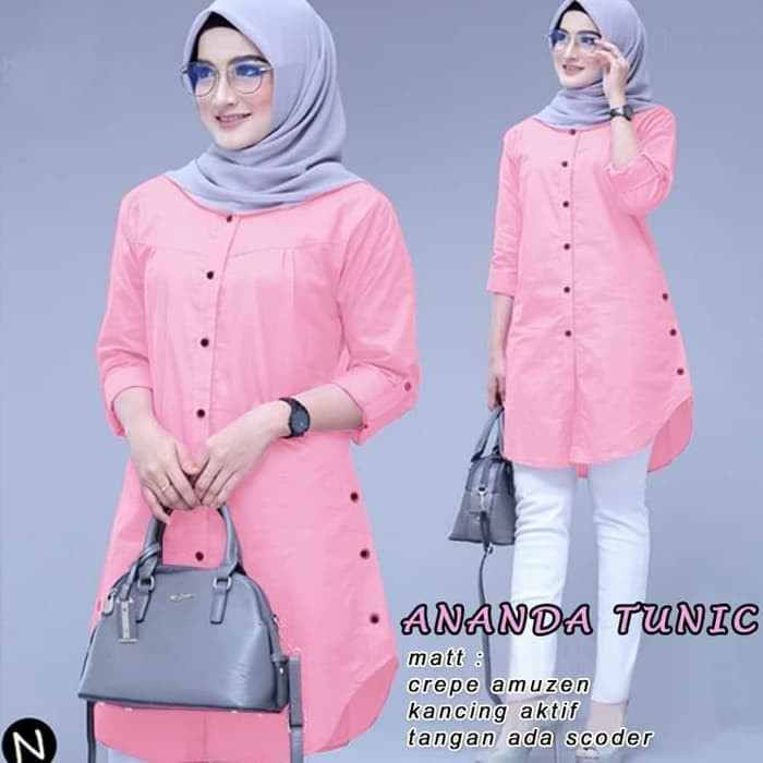 Paling Disukai.. Baju Tunik Wanita Terkini 2020 Kc Boyen Ris DR174 Tj 67126 Baju Ananda Tunik Terk