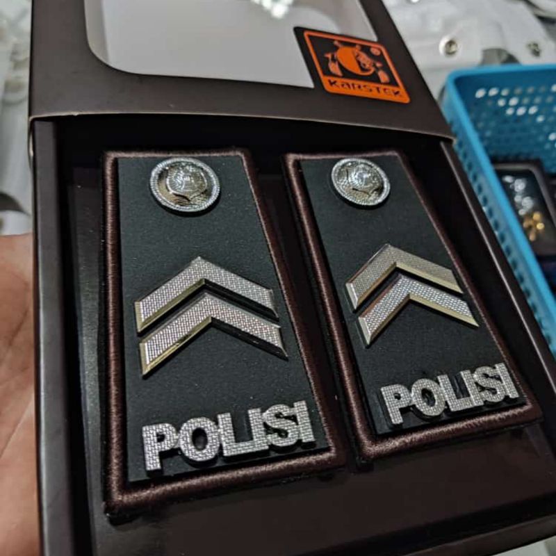 Pangkat Polisi BRIPTU Akrilik Doff Original Karstek