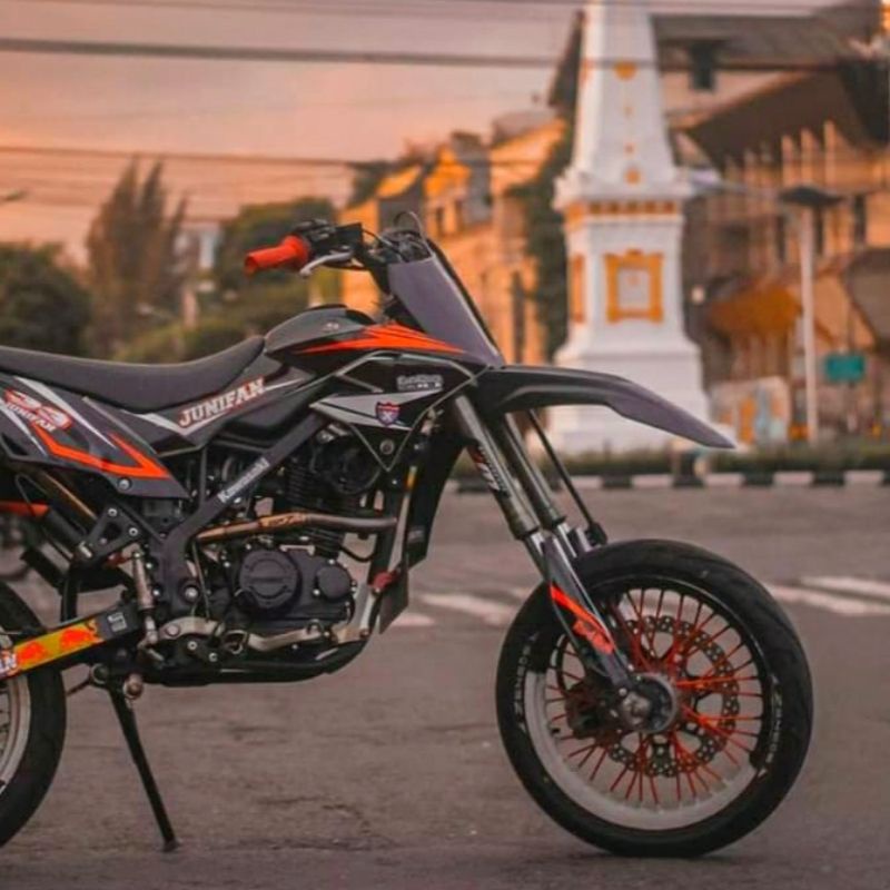 Set papan crf 250 + lampu led bar 6 mata pnp klx crf dtracker-5