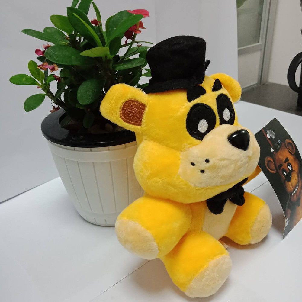 Mainan Boneka Plushie FNAF Foxy Chica Bonnie Golden Freddy Ukuran 25-15cm 1 2 4 5 Untuk Anak Perempuan