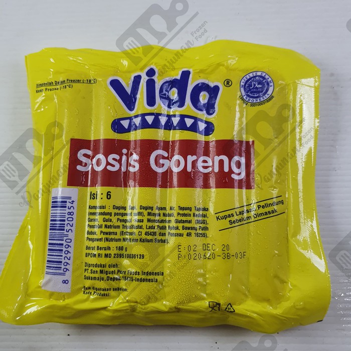 Sosis Goreng Vida 180 Gr Isi 6