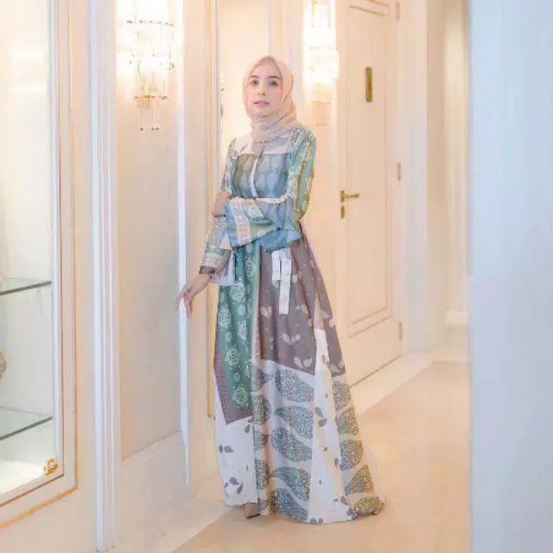 Lembaran dress preloved vanilla hijab
