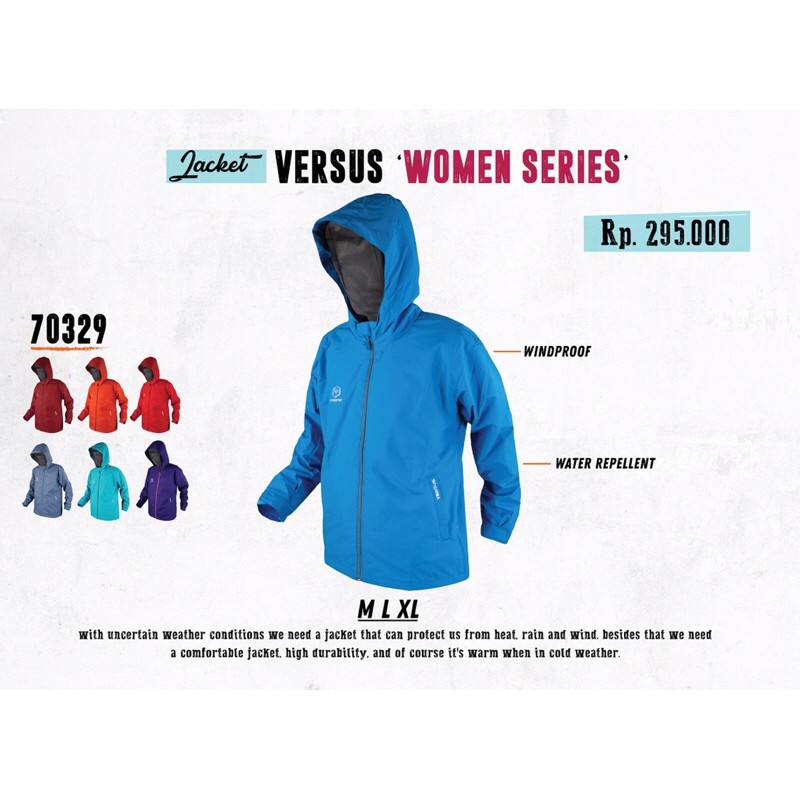Jaket Gunung Women Waterproof / Jaket Forester Versus Waterproof