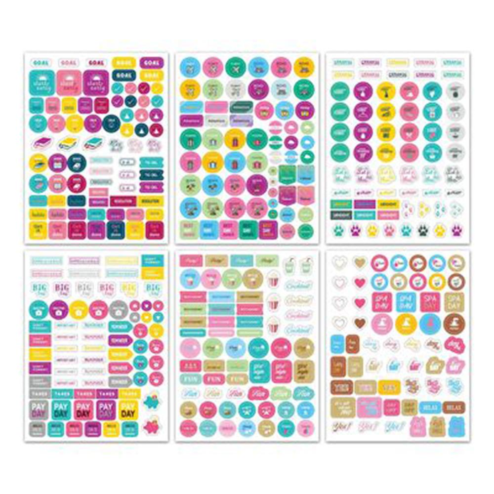 [Elegan] Stiker Planner Stiker Paket Dekorasi Dtickers Jurnal Aksesoris Kalender Planner365