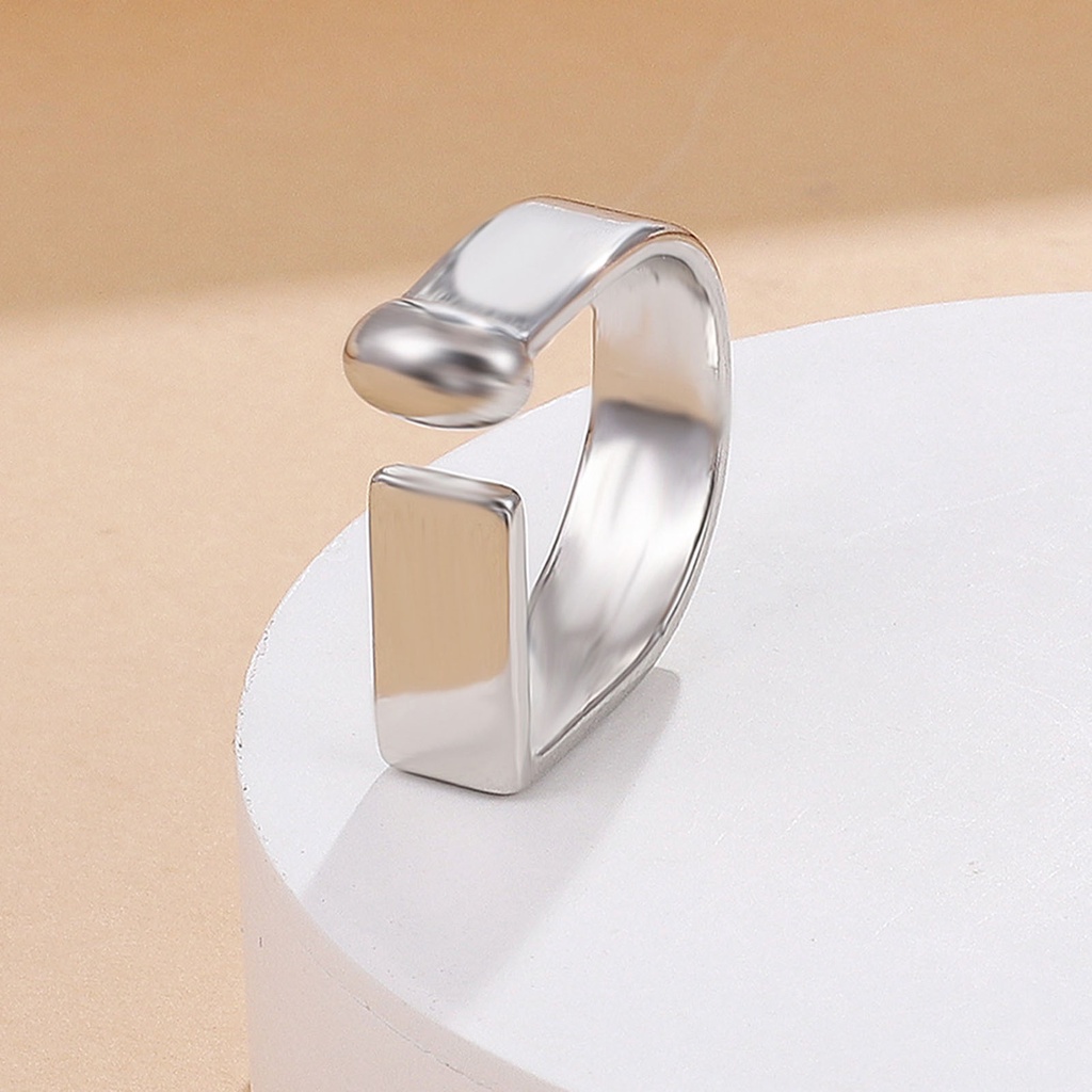 Hu Hu Hu Hu Hu Alat Bantu Pasang Kacamata♡ Cincin Model Terbuka Bentuk U Bahan Alloy Untuk Unisex