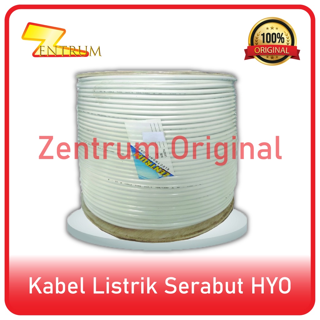 KABEL LISTRIK SERABUT HYO 2 x 0.75 (PER METER)