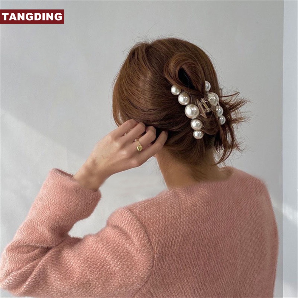 【COD Tangding】Aksesoris Jepit Rambut Aksen Mutiara Gaya Korea Untuk Perempuan