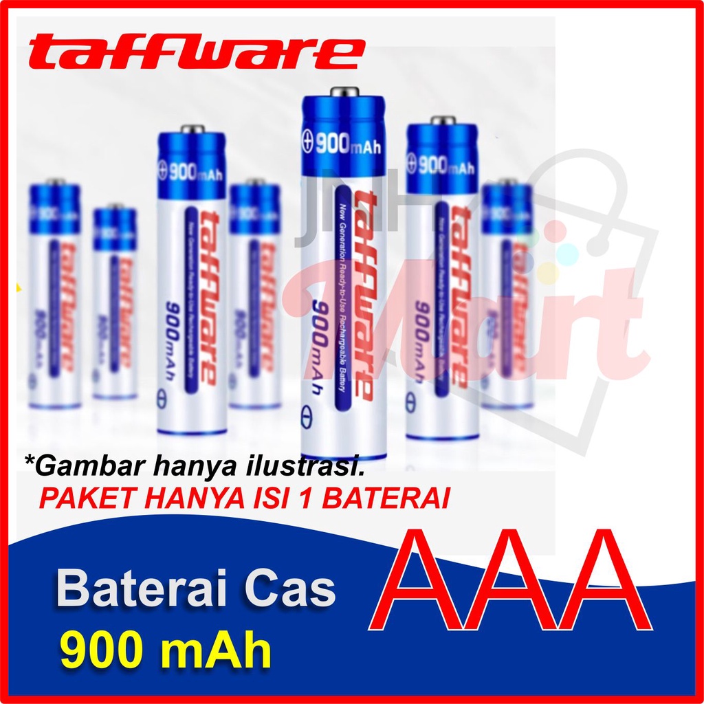 Baterai Cas 900 mAh Isi Ulang Rechargeable
