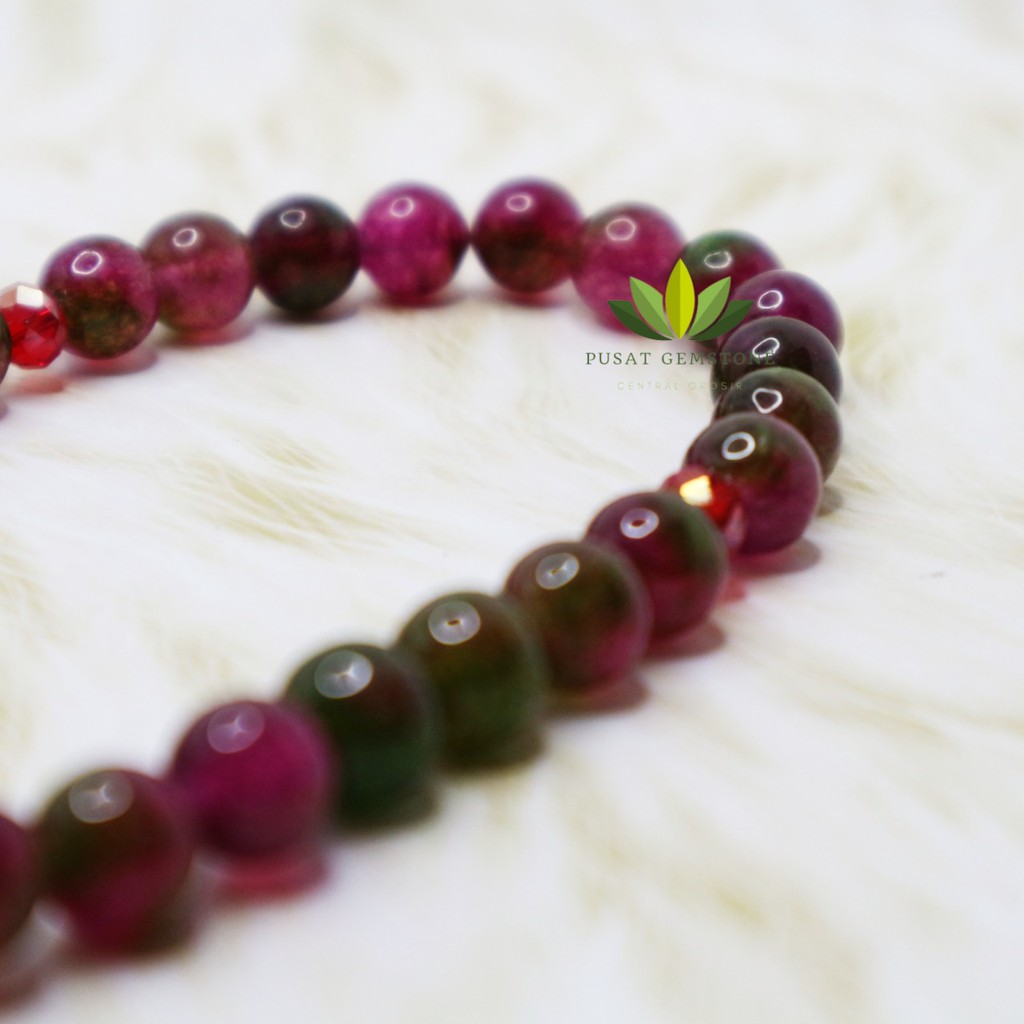 Tasbih Batu Natural Ruby Tanzania 33 butir