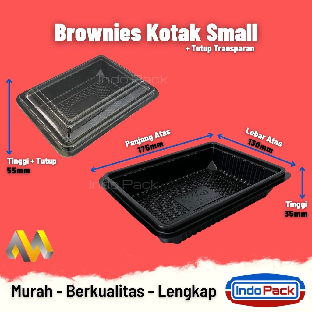 Mika Brownies S MKP / Mika Brownies Mini @50 Pcs / Brownies Kotak