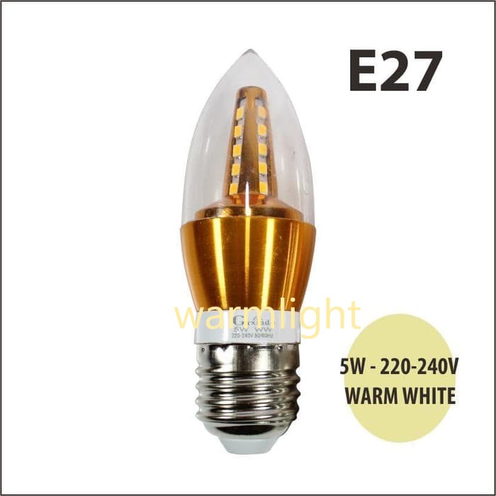 lampu lilin led e27 candle led e27
