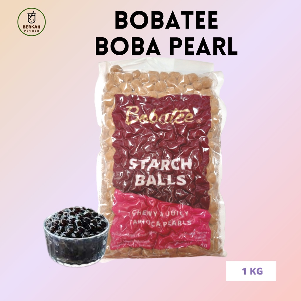 

Bobatee Boba Pearl Tapioka / BOBATEE 1 KG ORIGINAL BOBA PEARL INSTAN TAPIOCA / Topping minuman boba