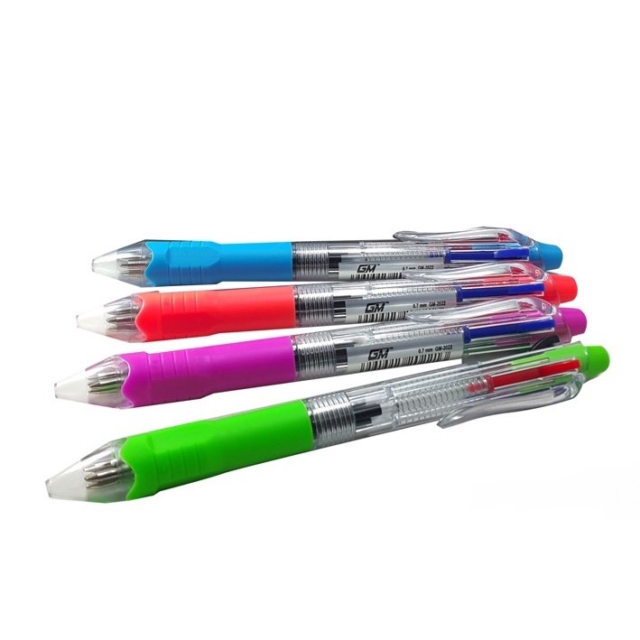 #LC-ATK Pulpen 4 Warna Alat Tulis Pen GM-2022
