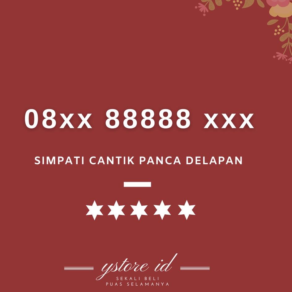 XuF ♫ NOMOR CANTIK TELKOMSEL 88888 KARTU PERDANA AS PRABAYAR 4G NOMER BELAKANG UJUNG EKOR 8888 //Ter