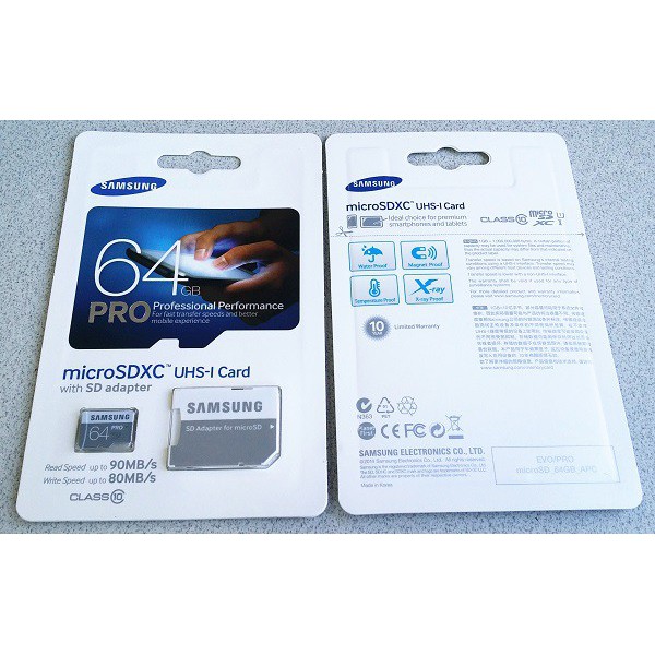 Memory card Samsung PRO 64GB Class 10 / Class10
