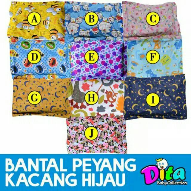 Bantal kulit kacang hijau bantal peyang 100% asli bantal kesehatan bayi grosir Bean Pillow Bantal anti peyang kulit kacang hijau