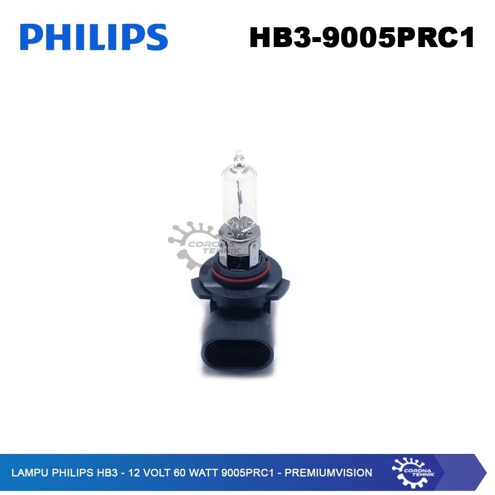 PremiumVision - Lampu Philips HB3 - 12 Volt 60 Watt 9005PRC1