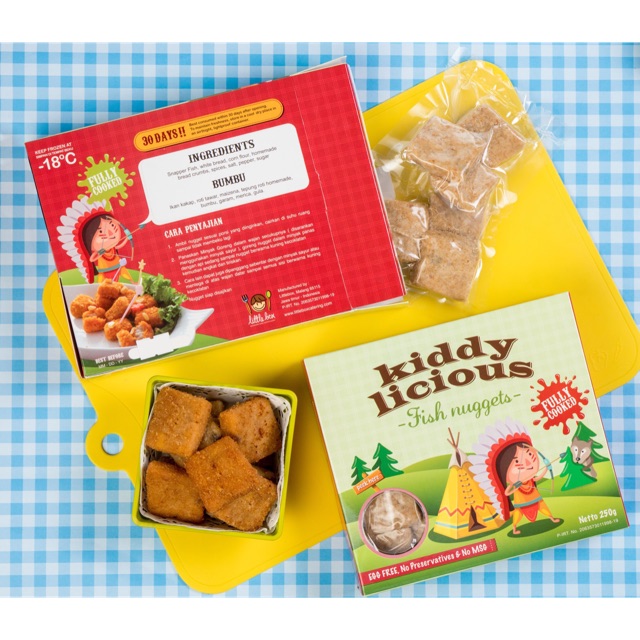 

KIDDYLICIOUS FISH NUGGET -- NUGET SALMON - NUGET IKAN - NUGET SAYUR (untuk anak 12 bulan+)