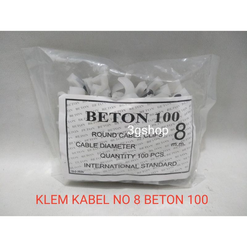 KLEM KABEL NO 8 BETON 100