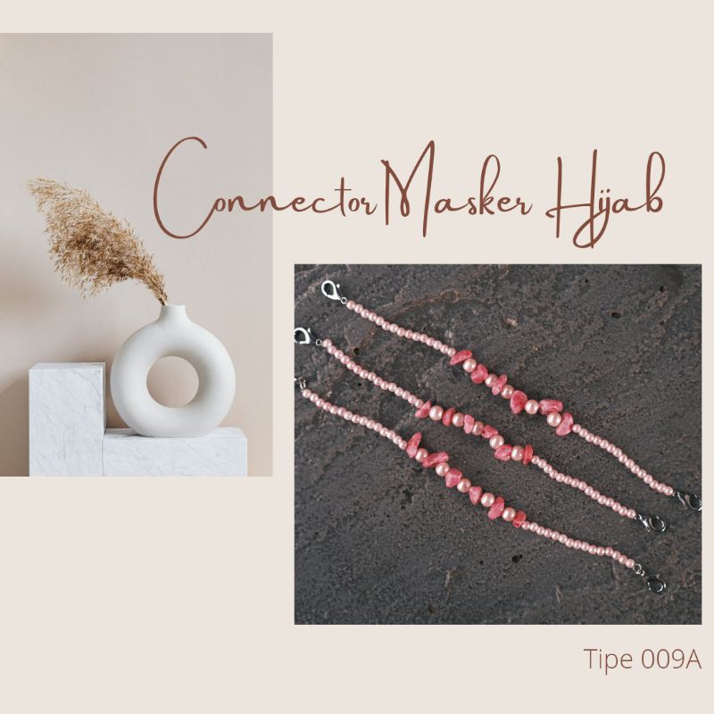 Konektor Masker Hijab - Pengait Masker Hijab - MaskerHijab - Tali Masker - Pengikat Masker Tipe 009A