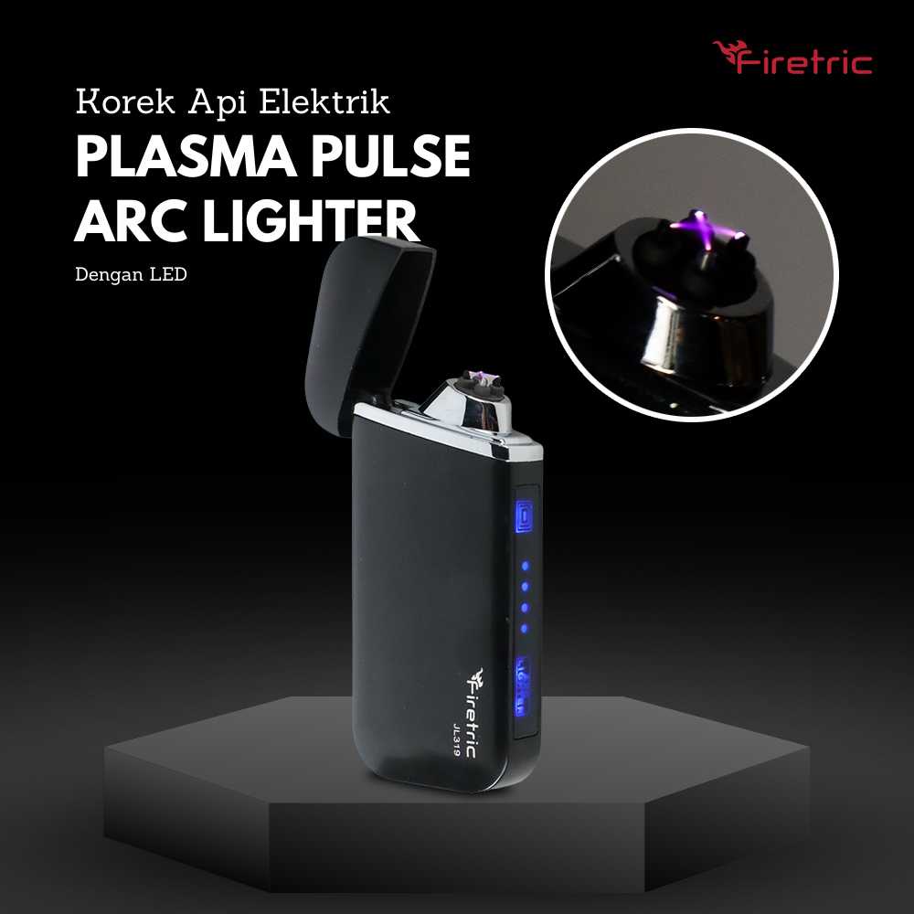 Korek Api Elektrik Plasma Pulse Arc Lighter LED - Firetric JL319