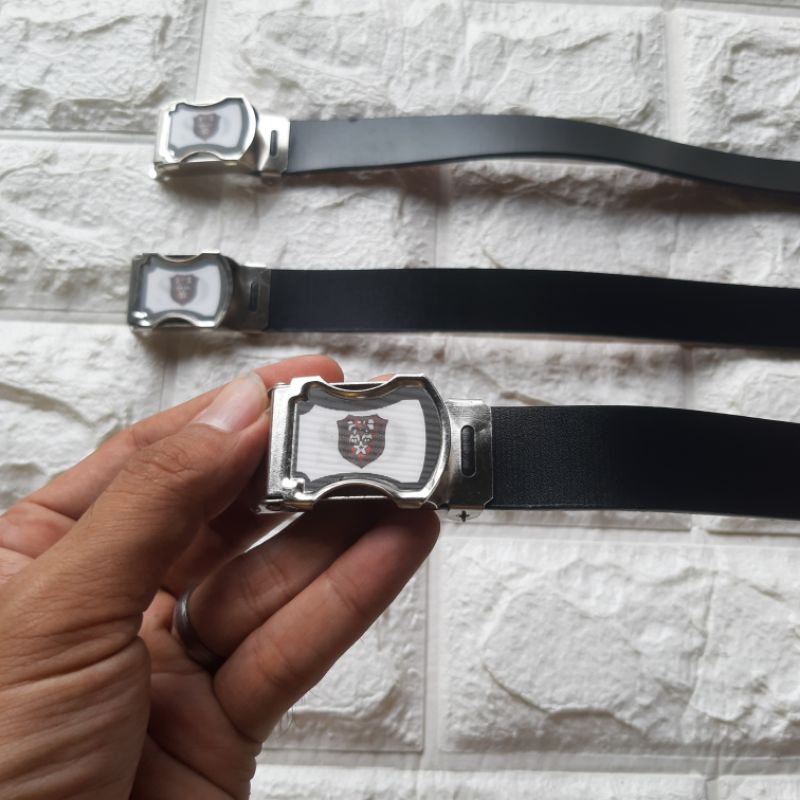 Ikat pinggang sabuk kulit hitam SD