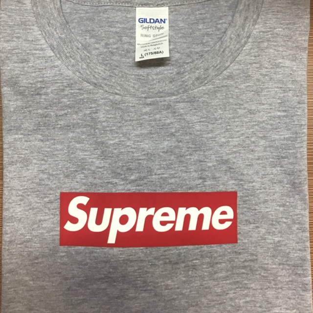 Kaos Custom Supreme Logo lecil