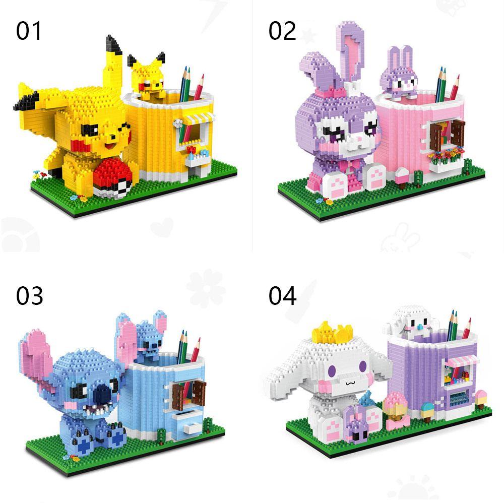 R-FLOWER Tempat Pulpen Gambar Kartun Lucu Action Anak Hadiah Pokemon Pikachu