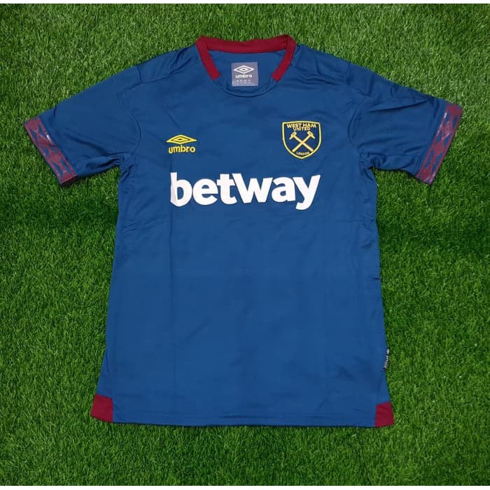 PAKAIAN OLAH RAGA BAJU BOLA JERSEY BOLA WEST HAM UNITED AWAY 2018/2019 GRADE ORI