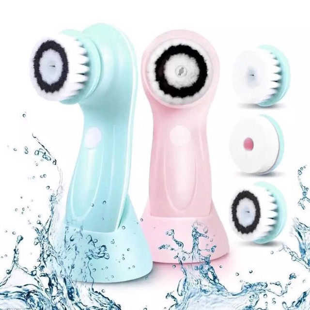 Portable cleansing rotasi brush sikat pembersih wajah elektrik rechargeable home use