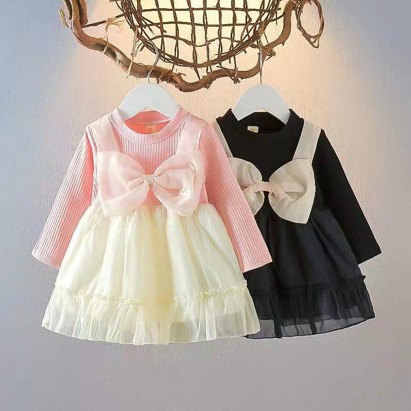 Rose Dress Korea 1-4 TAHUN - Fashion Baby Korean Dres Bayi Style Kualitas Import premium Overall Dress Anak Perempuan