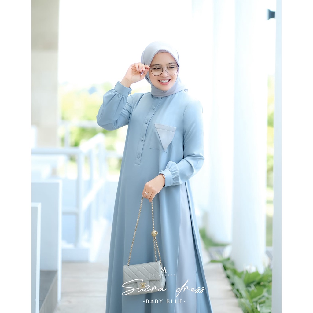 Gamis Suzra Dress Muslim Wanita Perempuan by Shararea