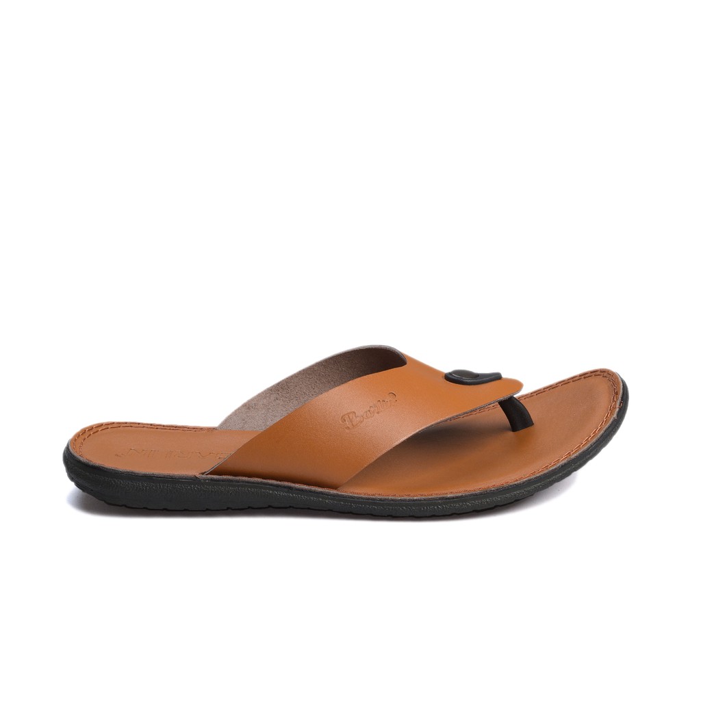 Sandal Japit Pria Full Kulit - Sendal Slop Barlin Original - SM07