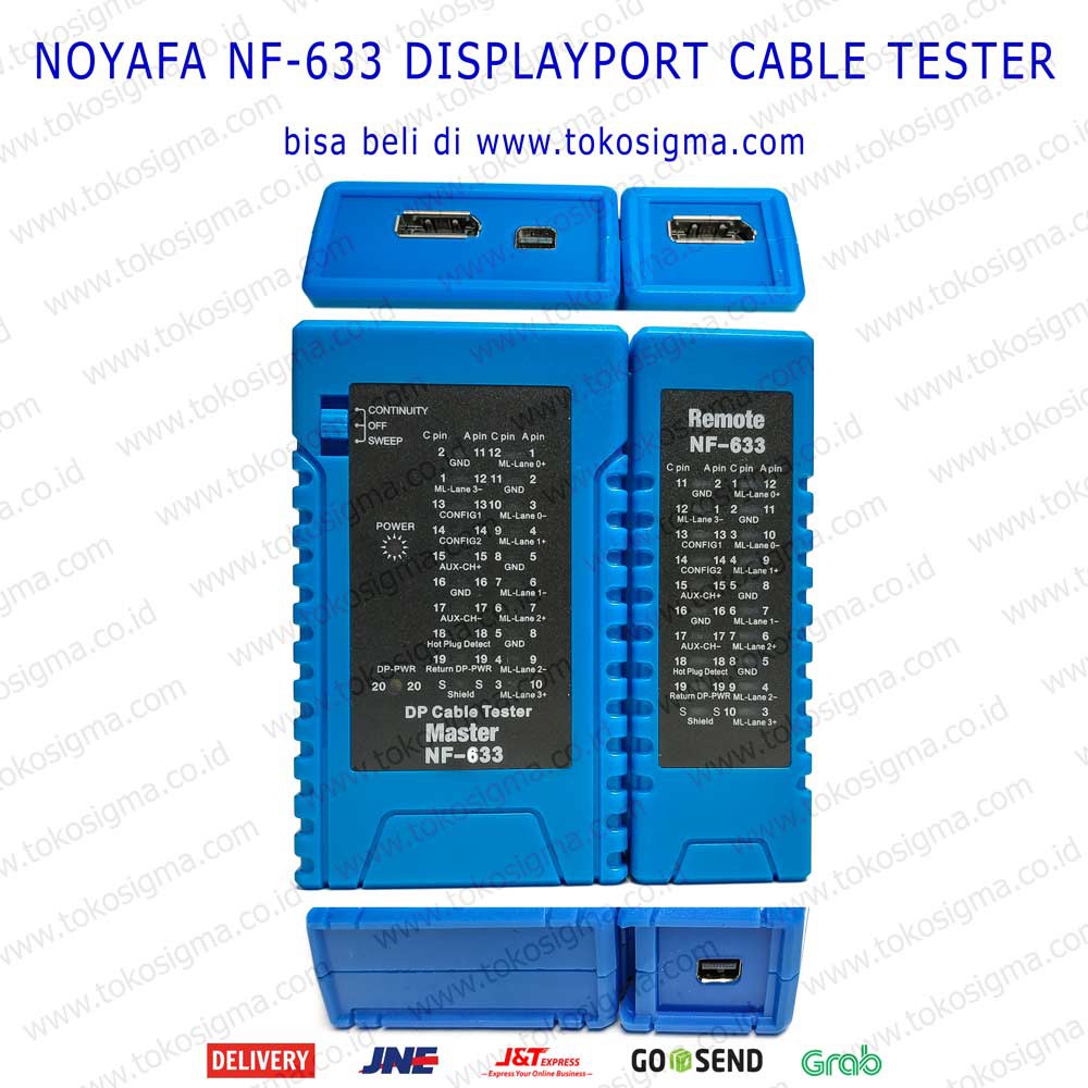 NF-633 MINI DISPLAYPORT - DISPLAY PORT - DP CABLE TESTER kabel mini DP