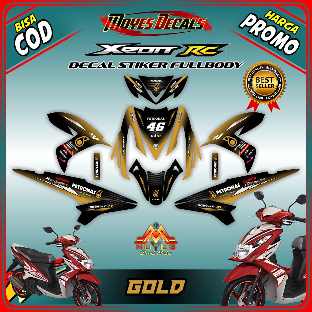 stiker xeon rc decal stiker motor xeon rc stiker xeon rc full body decal motor xeon rc