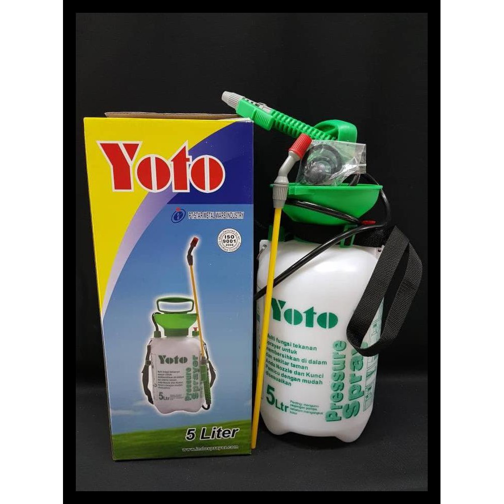 HAND SPRAYER PLASTIK YOTO 5 LITER ALAT SEMPROT HAMA PRESSURE SPRAYER