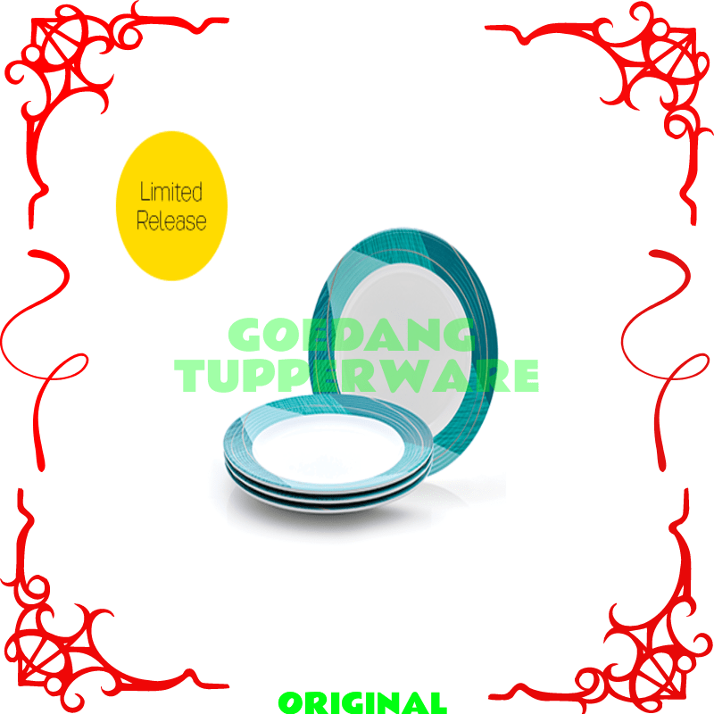 Piring Set Tupperware Original-Wadah Saji Makanan-Piring Melamine