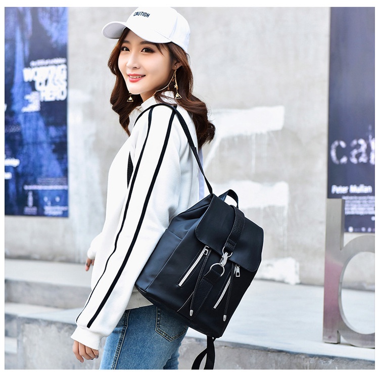 Tas Ransel Wanita Tas Cewek Import Style Korea Tas Punggung Kerja Sekolah Jalan Jalan Backpack Women Nilon Azgalery T244