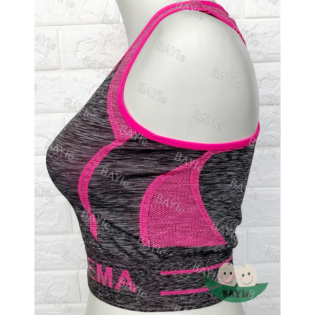 3722 Baju/Atasan/Tanktop/Miniset Senam/Olahraga/Sport Zumba/Aerobic/Yoga/Gym Wanita Import FEMA