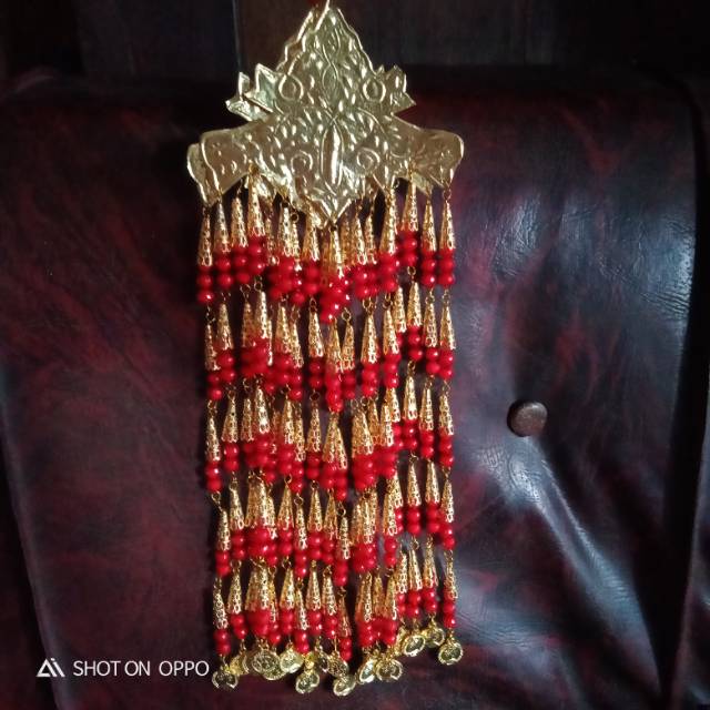 Juntai Palembang/ mahkota adat Palembang/pakaian adat Palembang