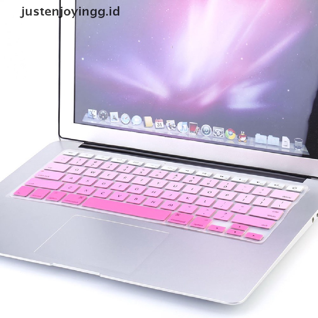 Casing Silikon Warna Pelangi Untuk Imac Macbook Pro 13 15