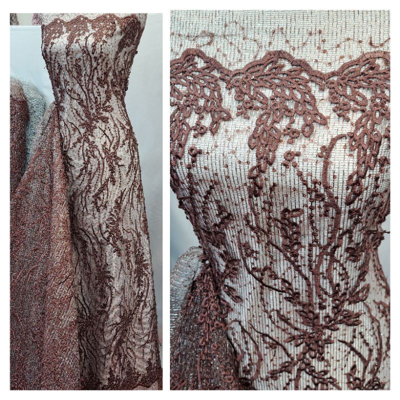 tile bunga akar lace bordir